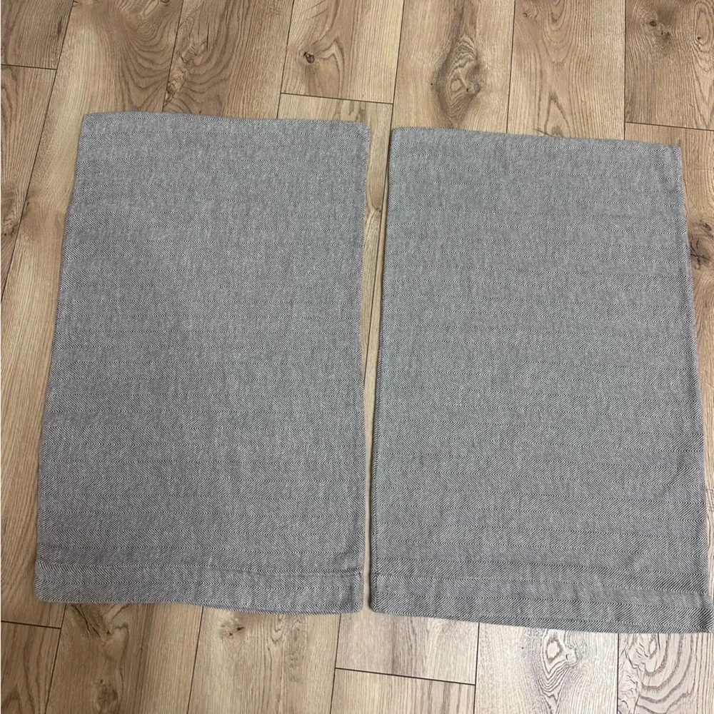 West Elm Gray Pillowcase Set of 2